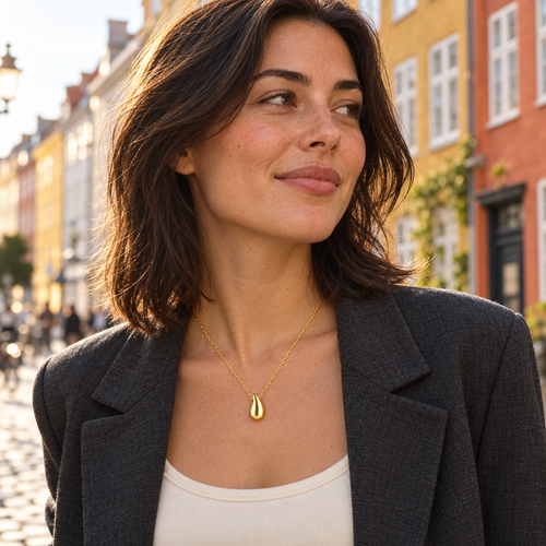 Alma Drop Necklace - 01
