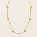 Amalie Hearts Necklace Gold - 01