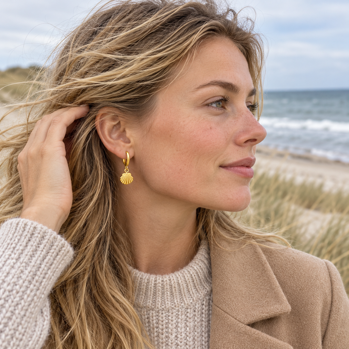 Marina Shell Hoops - 01